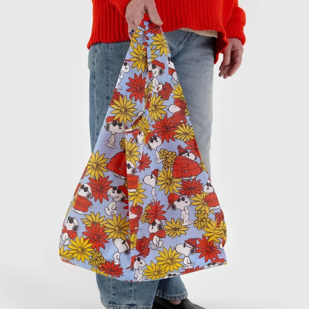 NWT Standard Baggu - Peanuts - Floral Snoopy - Picture 3 of 3